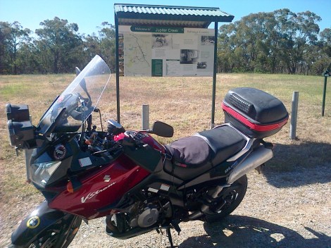 This is the parking area and from here it is a 3km walk.