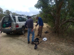 Nenad on the right running through the workings of the GPX5000